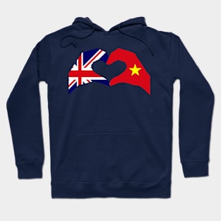 We Heart UK & Vietnam Patriot Flag Series Hoodie